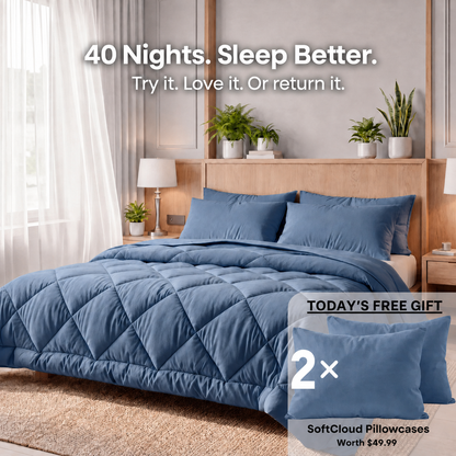 EasySleep® 2-in-1 Comforter – Quick-Dry, Eliminates the Duvet Cover